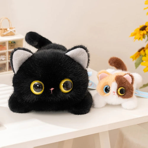 20/40cm Big Eyes Cat Plush Toy Pet Kitten Plush Doll High Quality Exquisite Cat Soft Comfortable Pillow Birthday Gift