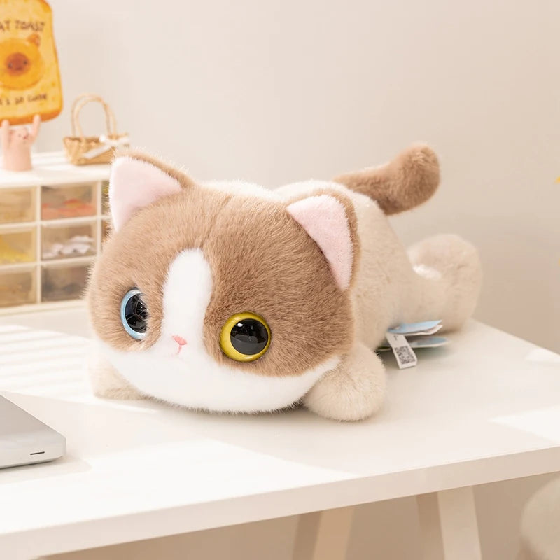 20/40cm Big Eyes Cat Plush Toy Pet Kitten Plush Doll High Quality Exquisite Cat Soft Comfortable Pillow Birthday Gift