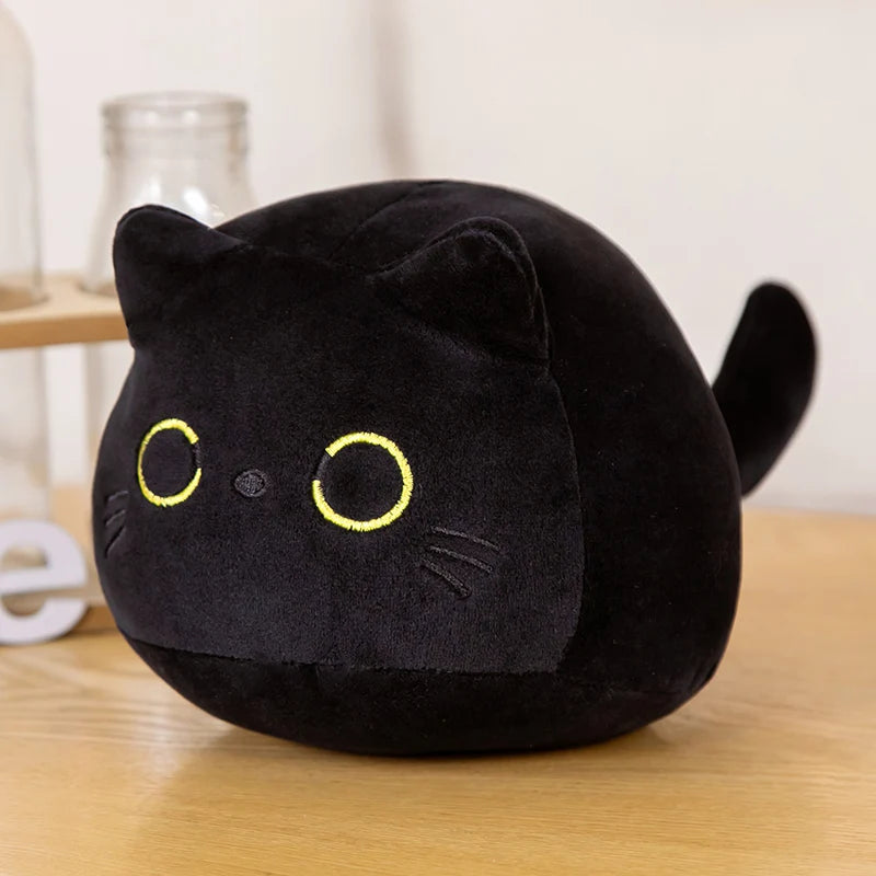 Cartoon Black Cat Plush Toy Animal Girl Dormitory Sleeping Plush Toy Pillow Office Home Sofa Cushion