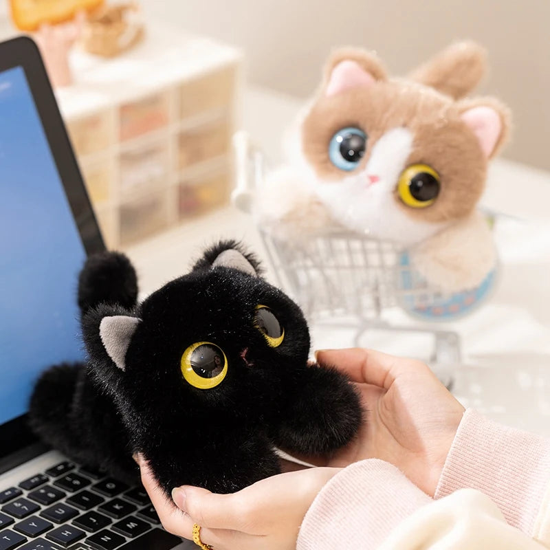 20/40cm Big Eyes Cat Plush Toy Pet Kitten Plush Doll High Quality Exquisite Cat Soft Comfortable Pillow Birthday Gift