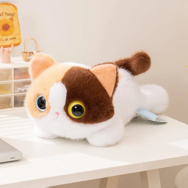 20/40cm Big Eyes Cat Plush Toy Pet Kitten Plush Doll High Quality Exquisite Cat Soft Comfortable Pillow Birthday Gift