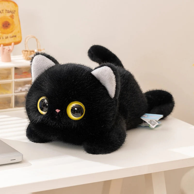 20/40cm Big Eyes Cat Plush Toy Pet Kitten Plush Doll High Quality Exquisite Cat Soft Comfortable Pillow Birthday Gift